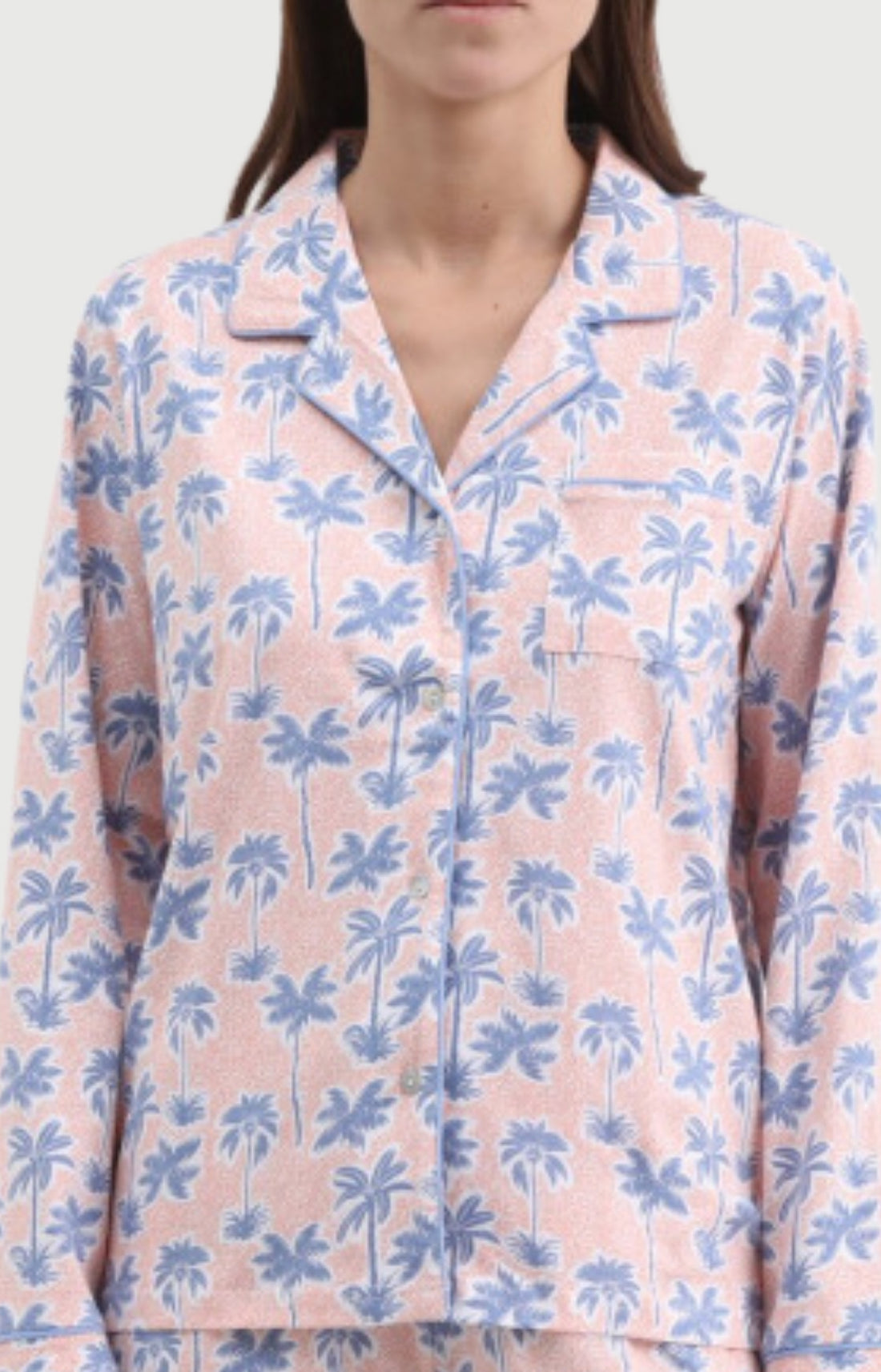 Pyjama Femme Palmier en flanelle de coton 2