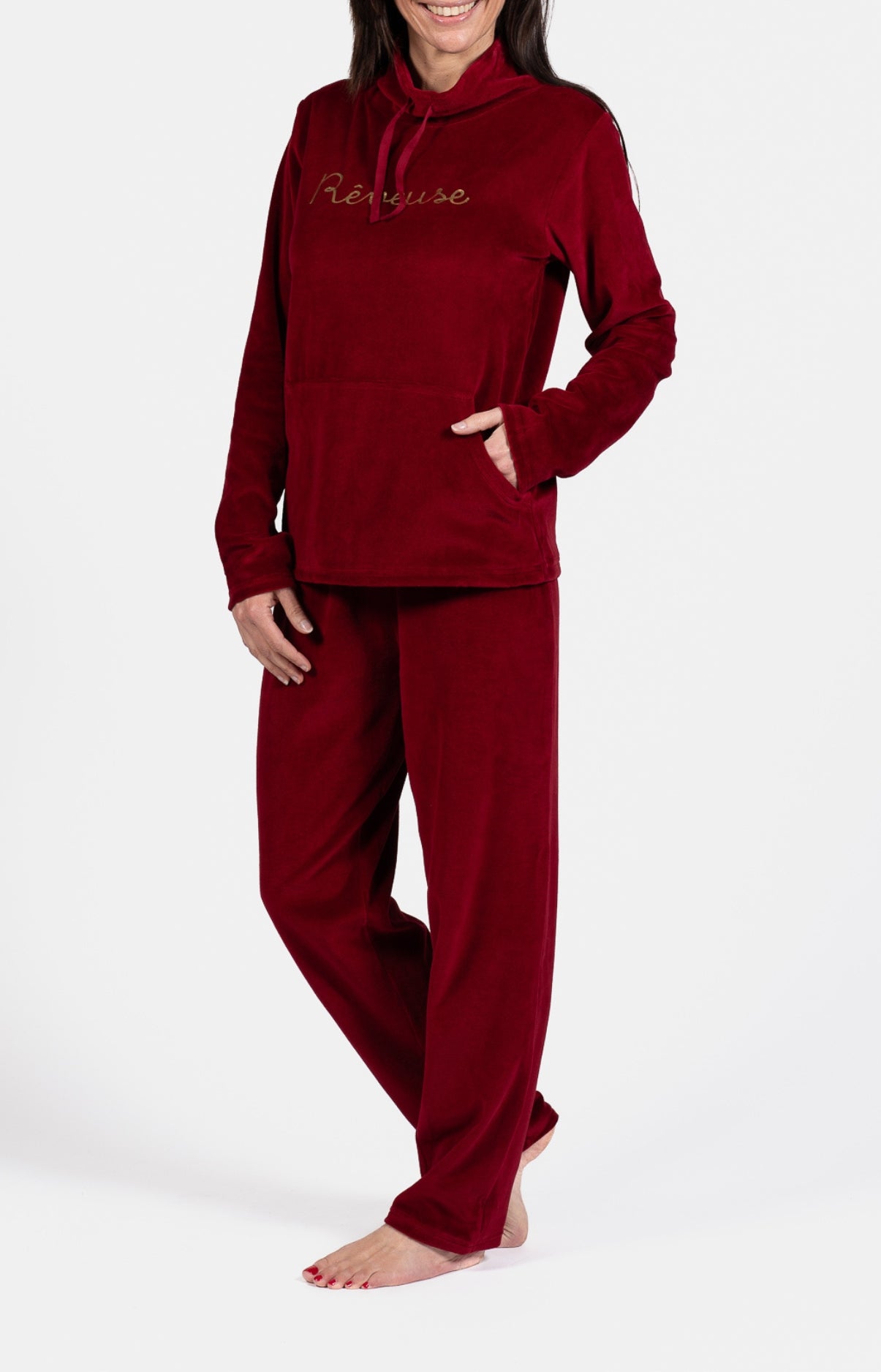 Pyjama long Homme Rêveuse Rouge 5
