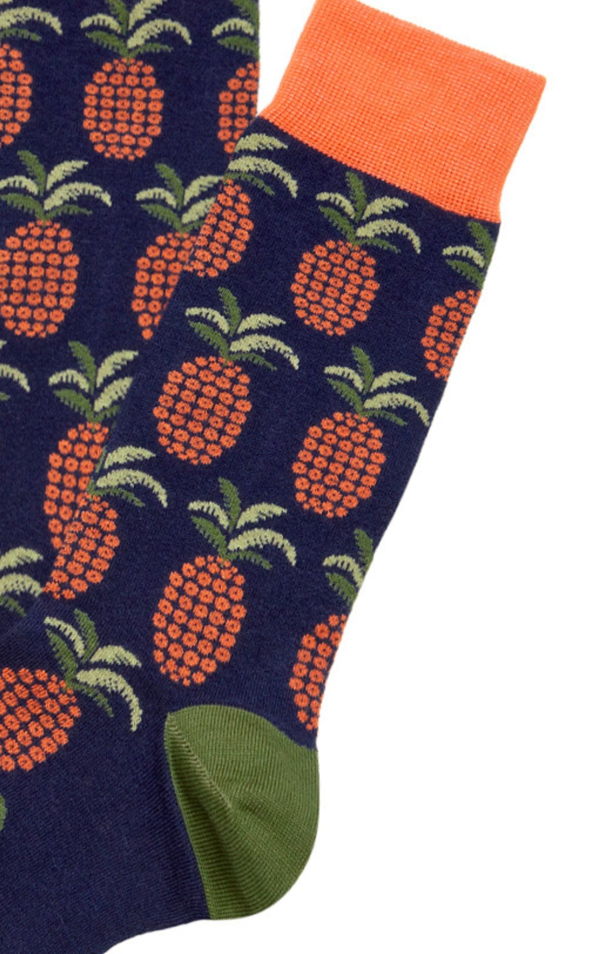 Socks - Navy Pineapple