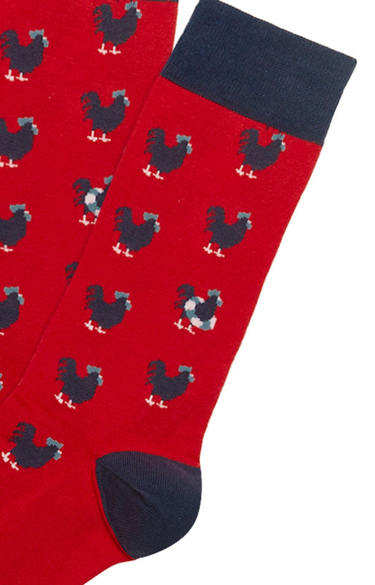 Socks - Rooster red