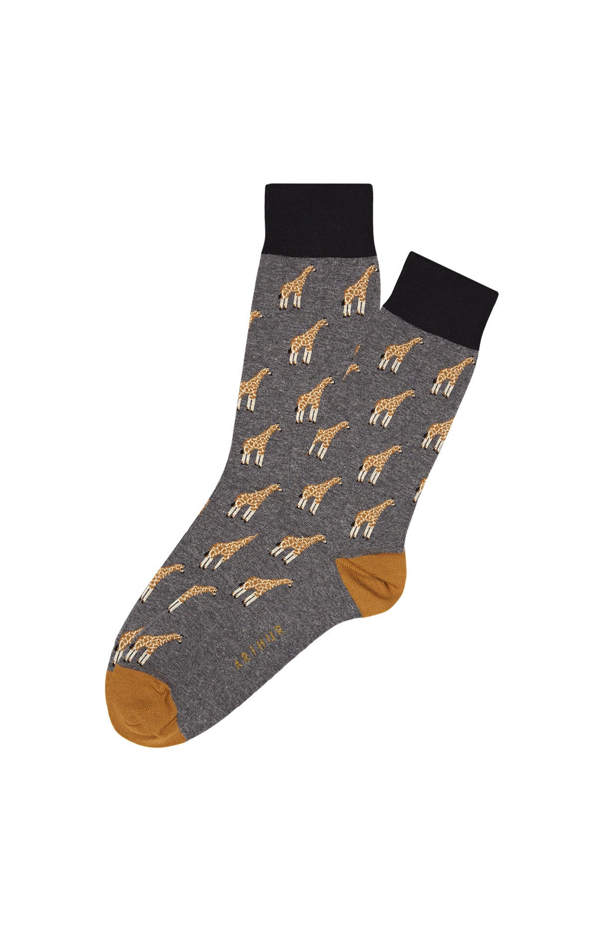 Chaussettes Girafe Gris