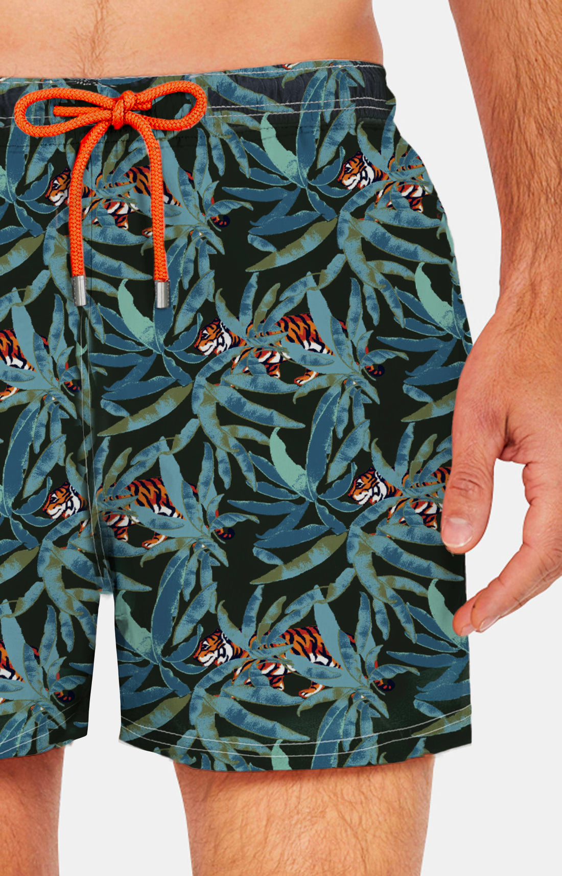 Short de bain Homme Tigre Vert 14