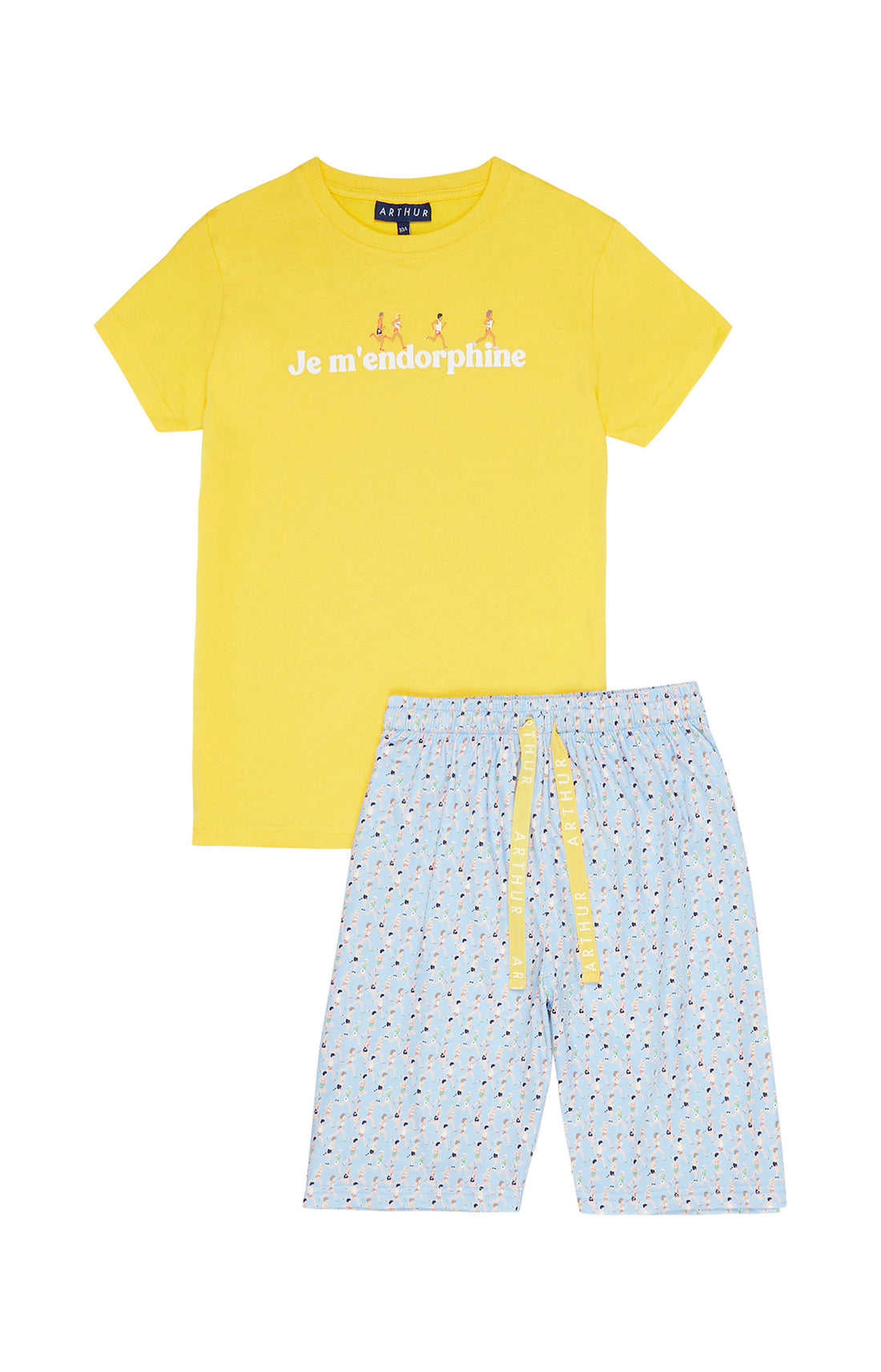 Pyjashort Enfant Marathon Bleu 3