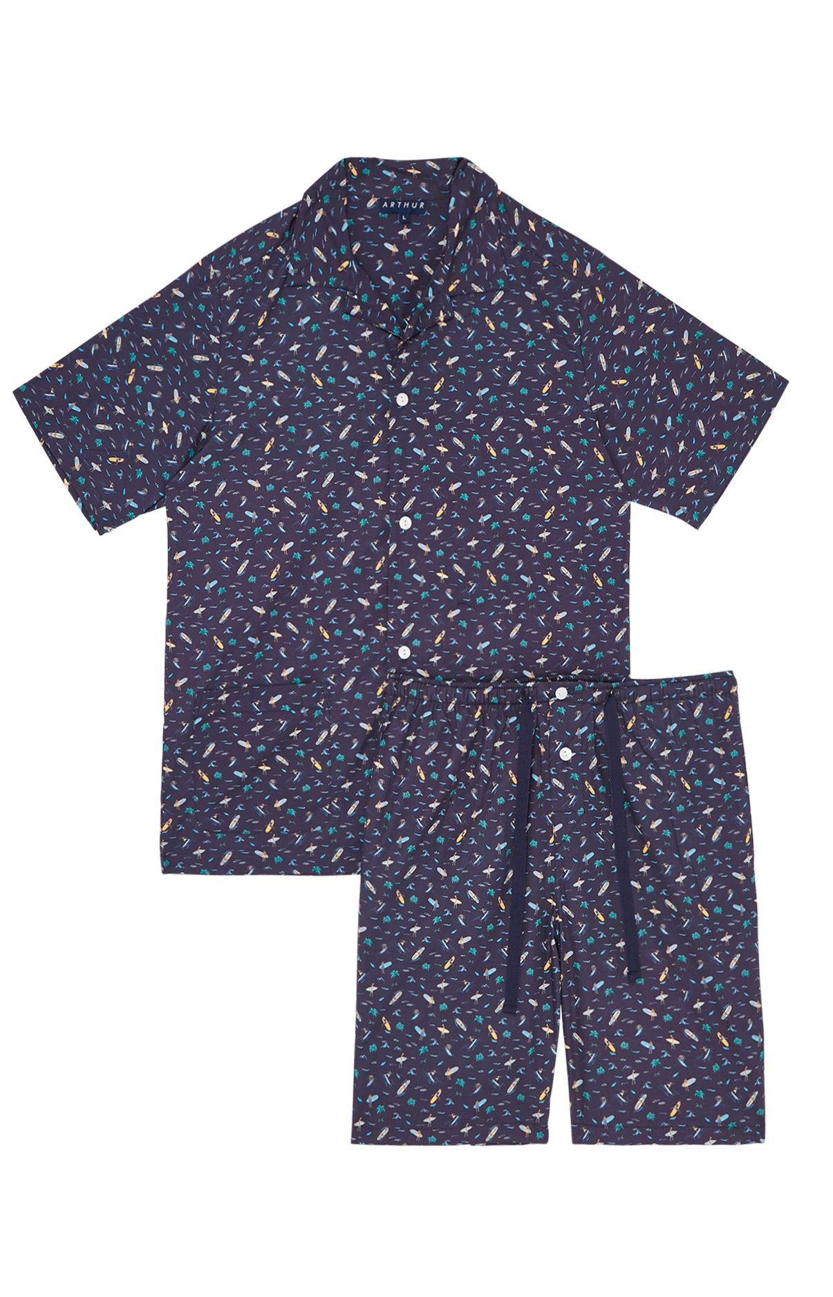 Pyjama court boutonné - California 3