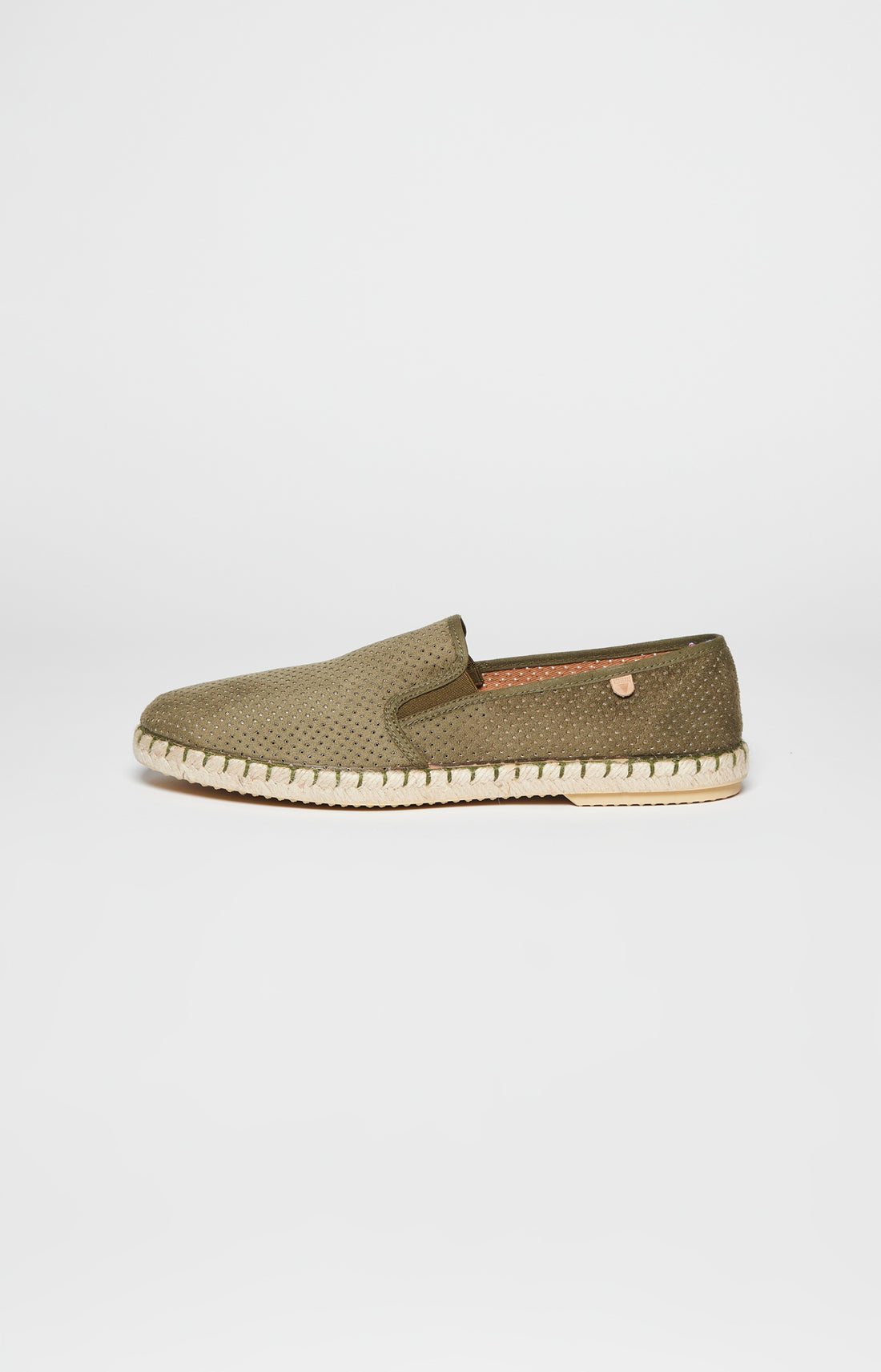 Espadrilles Homme Cuir Vert 5