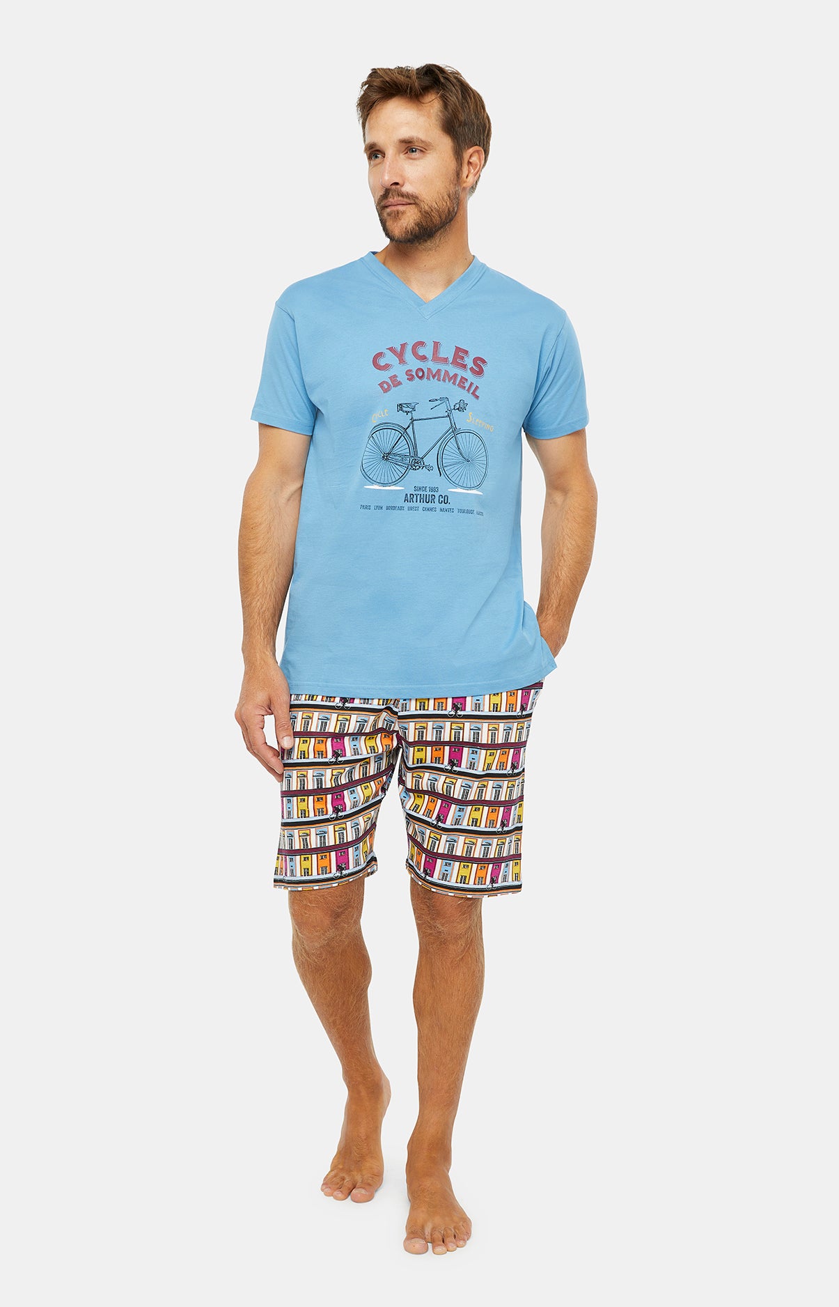 Arthur Pyjamas Pyjashort Amsterdam | Pyjamas court Homme – Arthur