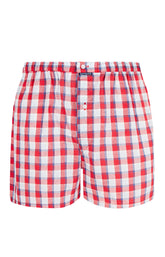 Caleçon Le Français Homme Tartan Bleu 8