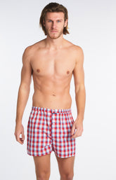Caleçon Le Français Homme Tartan Bleu 10