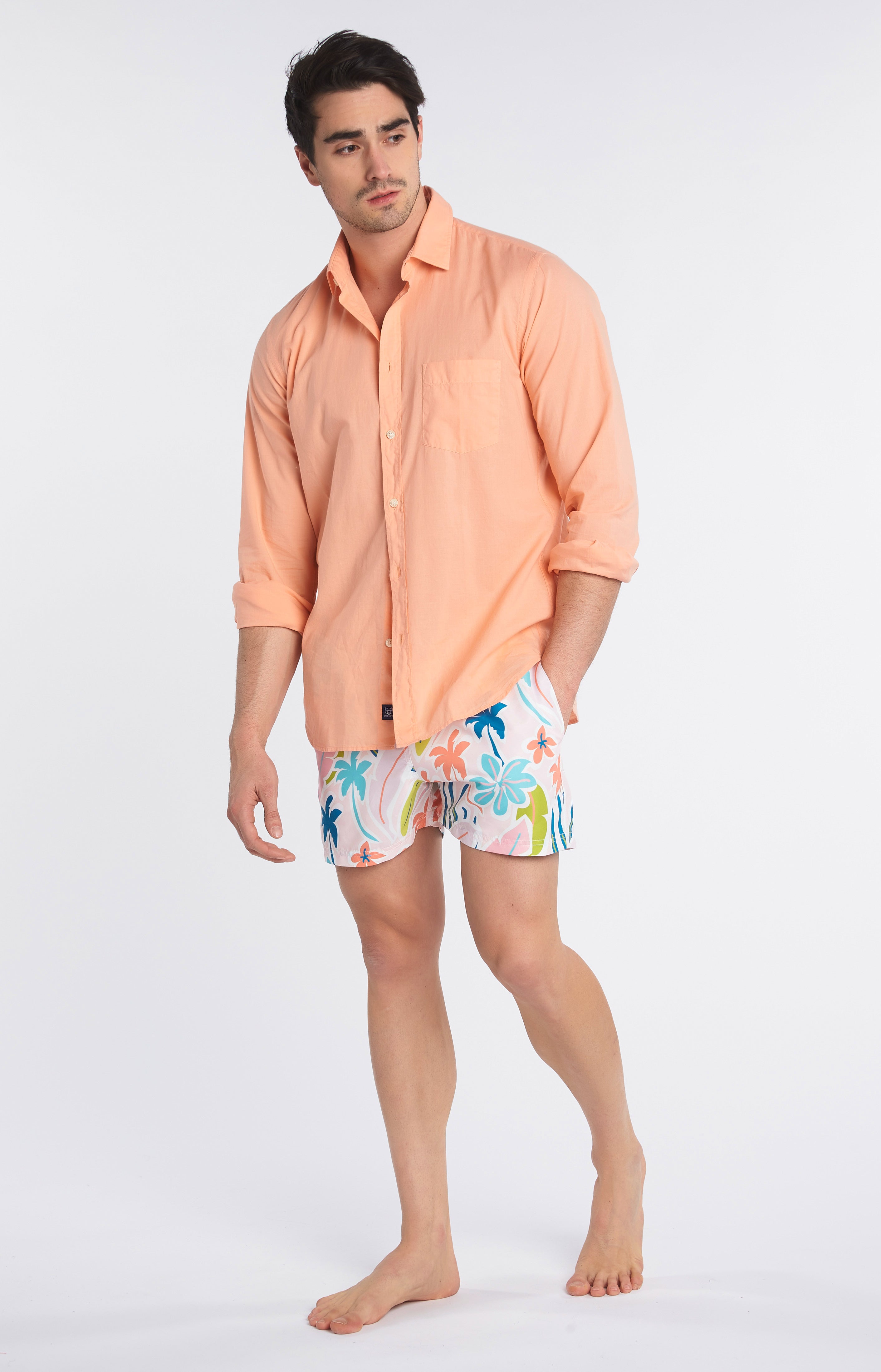 Chemise unie Melon 3