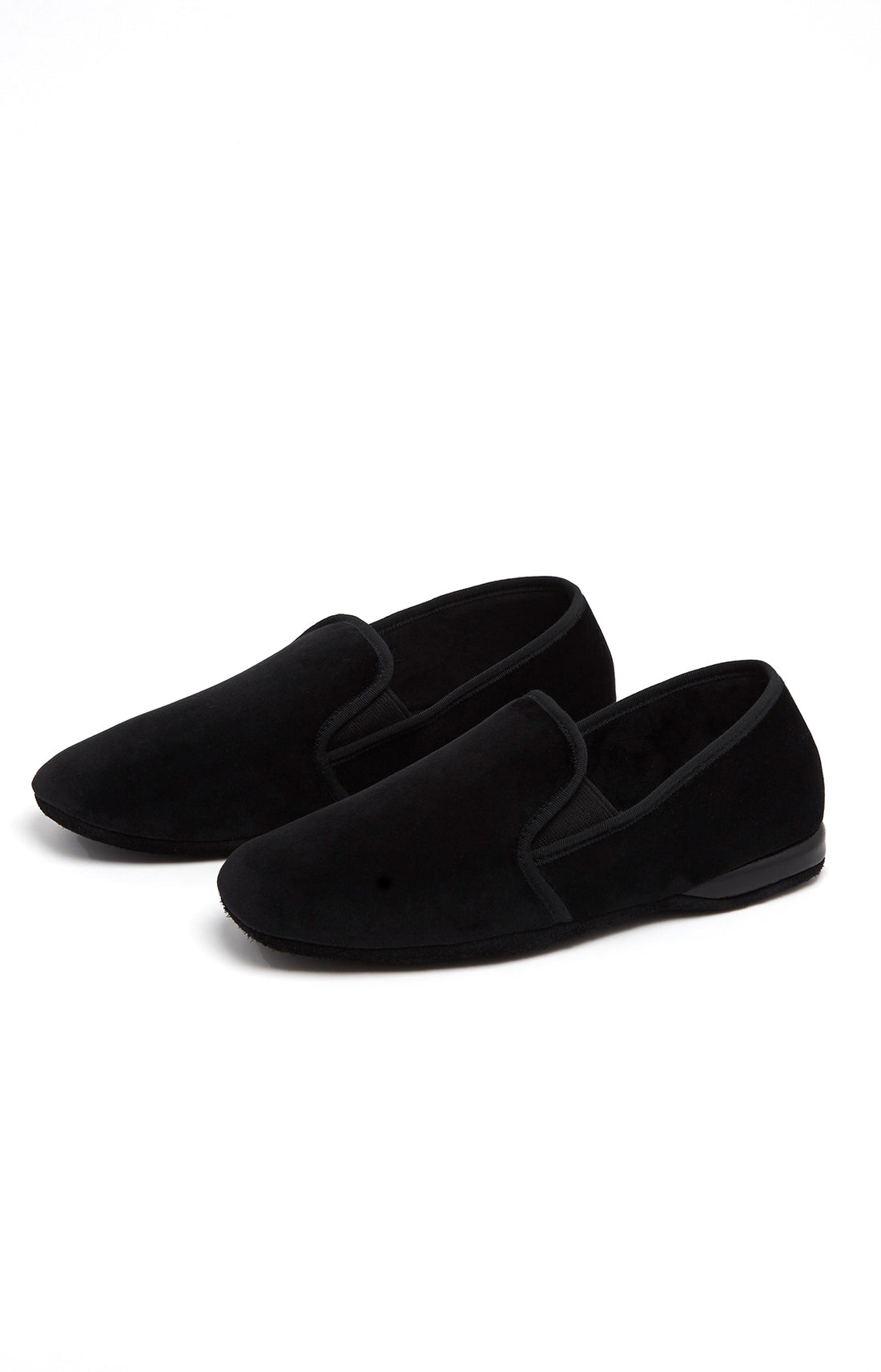 Chaussons Homme Velours Tradi Noir 1