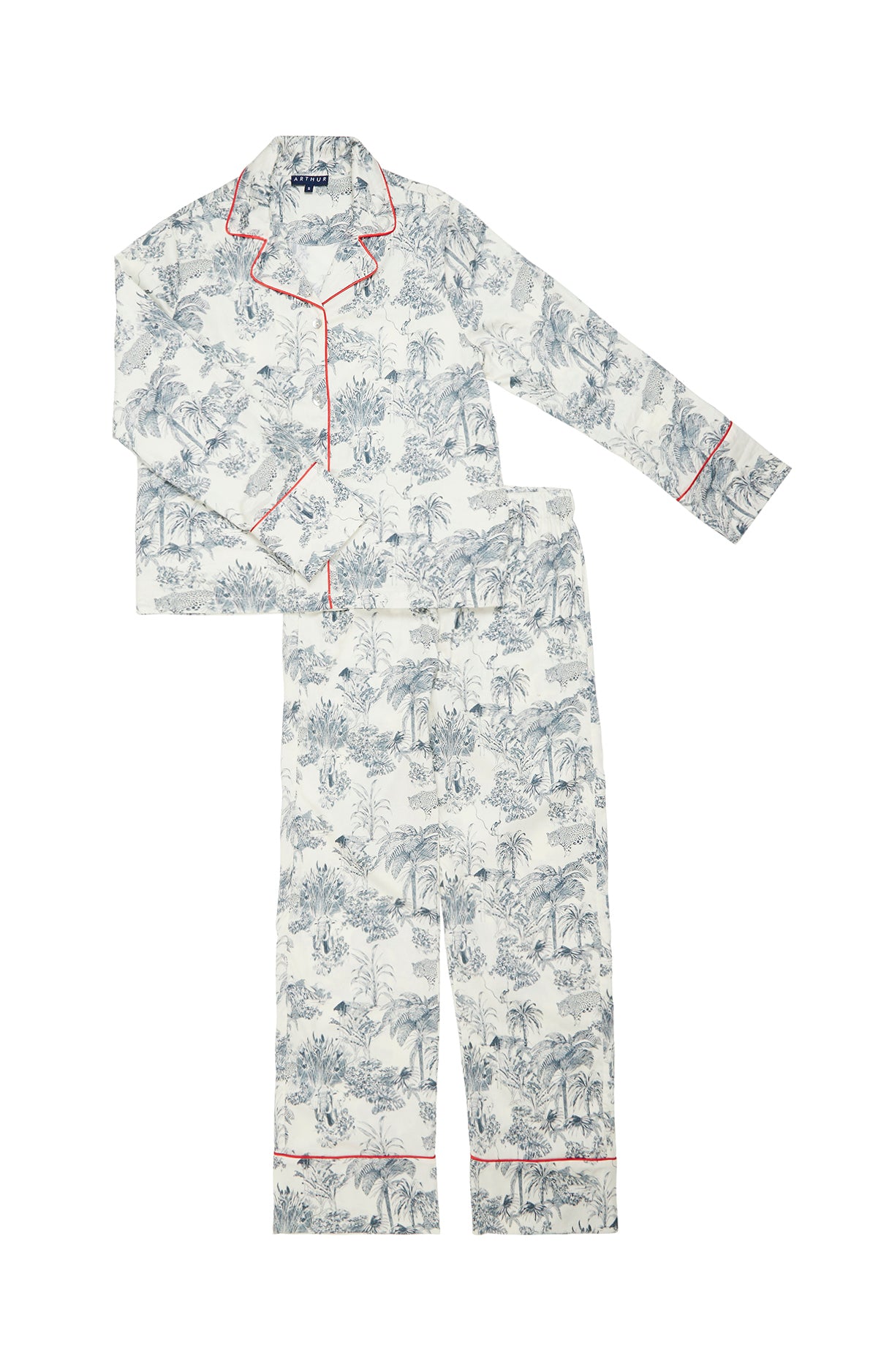 Pyjama boutonné Jouy - Gris