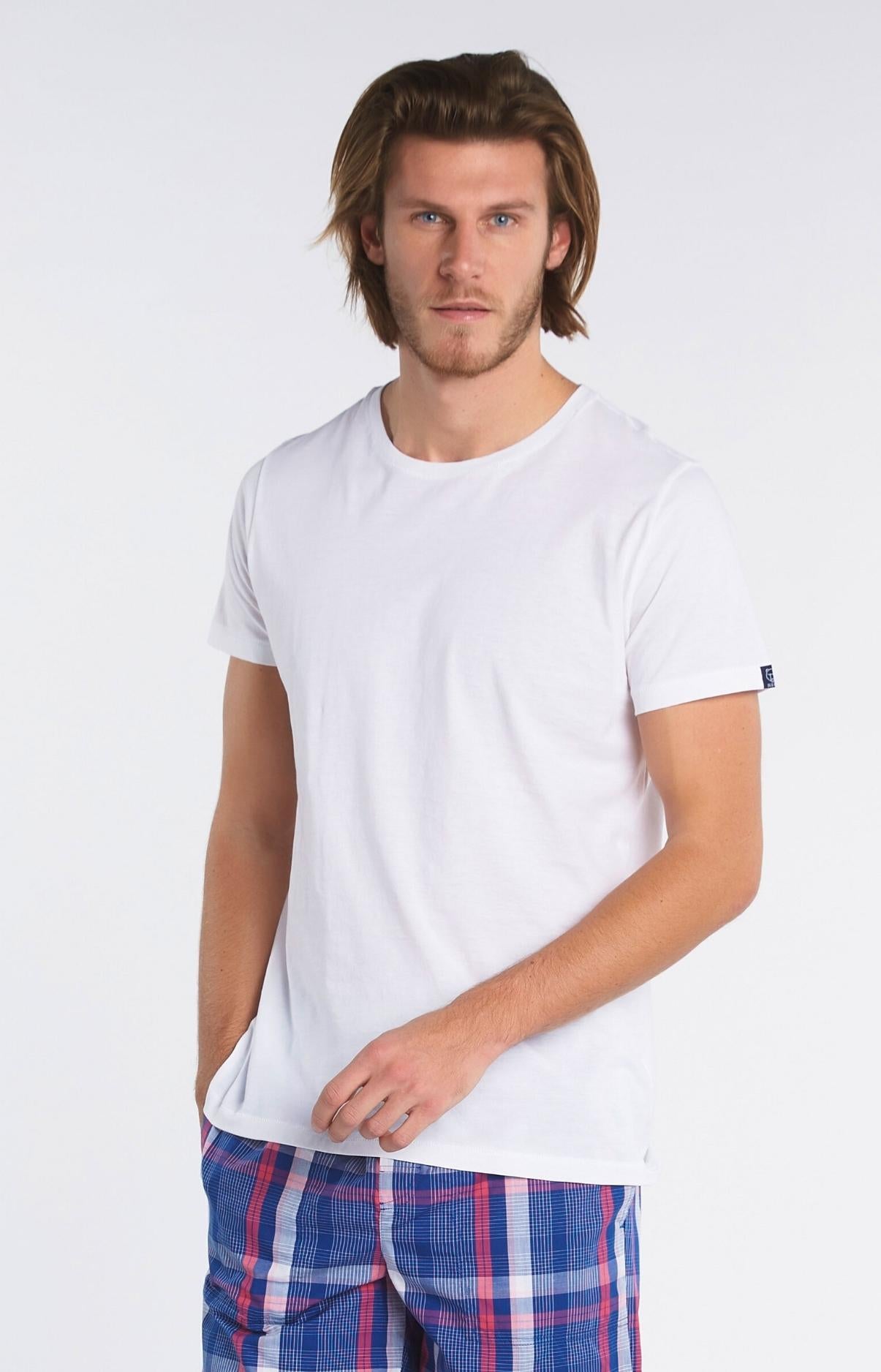 Tee shirt Blanc - Coton Pima