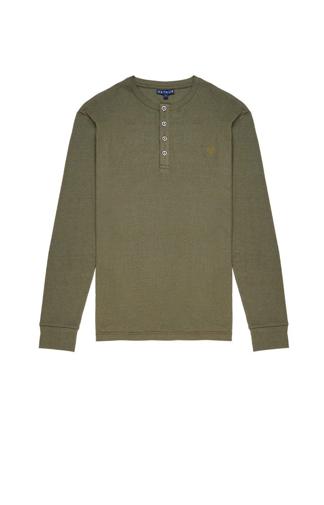 Tee-shirt Homme manches Longues Coton Vert 6