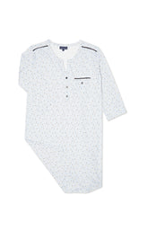 Chemise de Nuit Femme Dalmatien Bleu 3