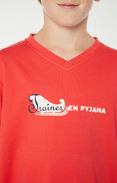 Pyjama long Enfant Slow Rouge 2