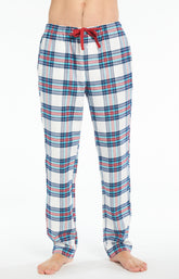 Pyjama long boutonné Homme Logan Blanc et Ivoire 4
