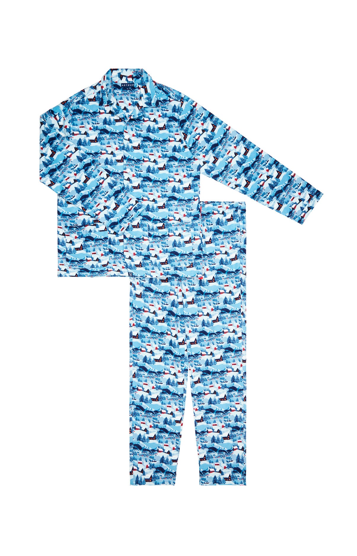 Pyjama boutonné Petits Chalets 3