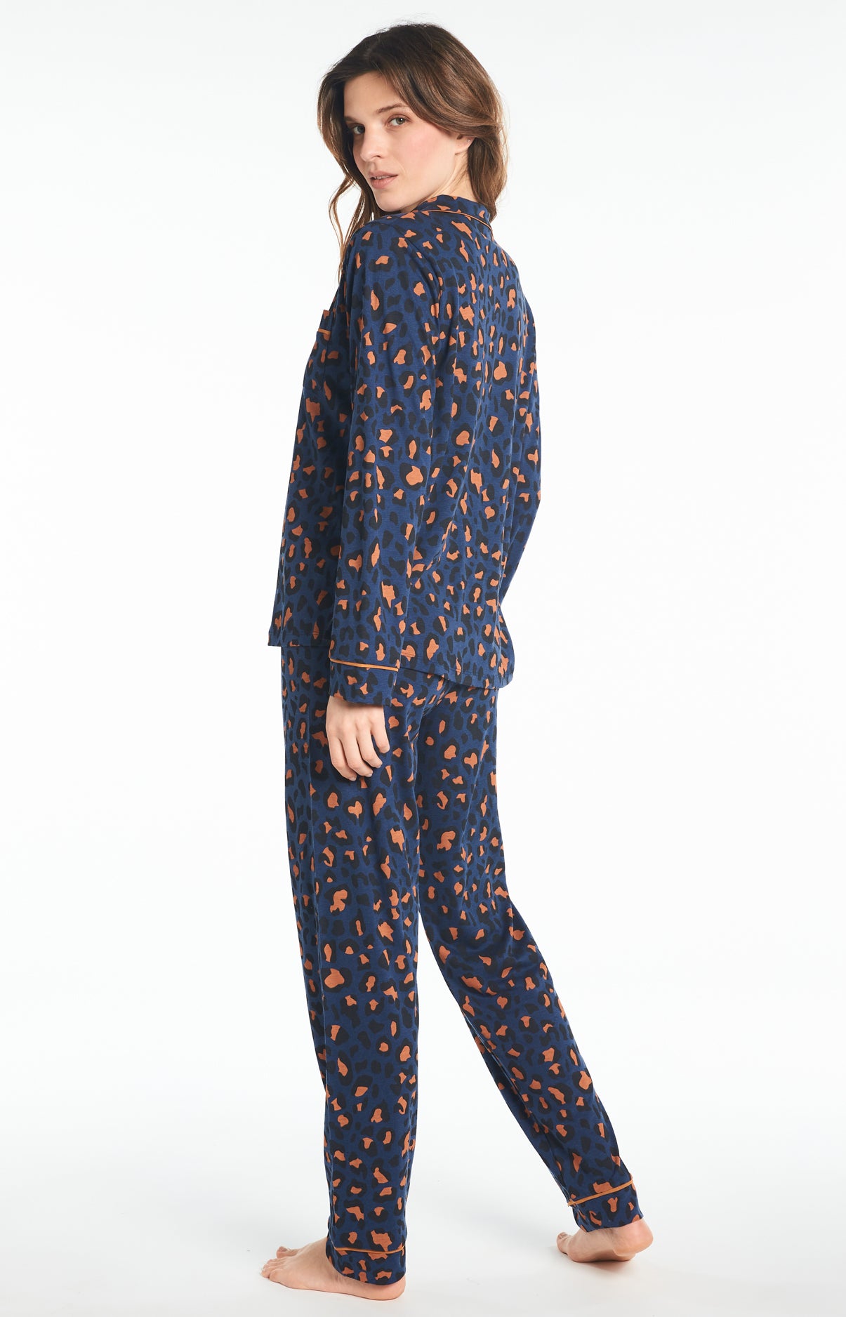 Pyjama Long Lyocell Leopard 6