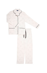 Pyjama long boutonné Femme Chat Beauté Rose 3