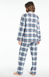 Pyjama long Femme Logan Blanc et Ivoire 4