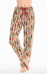 Pyjama long Femme Teddy Blanc et Ivoire 13