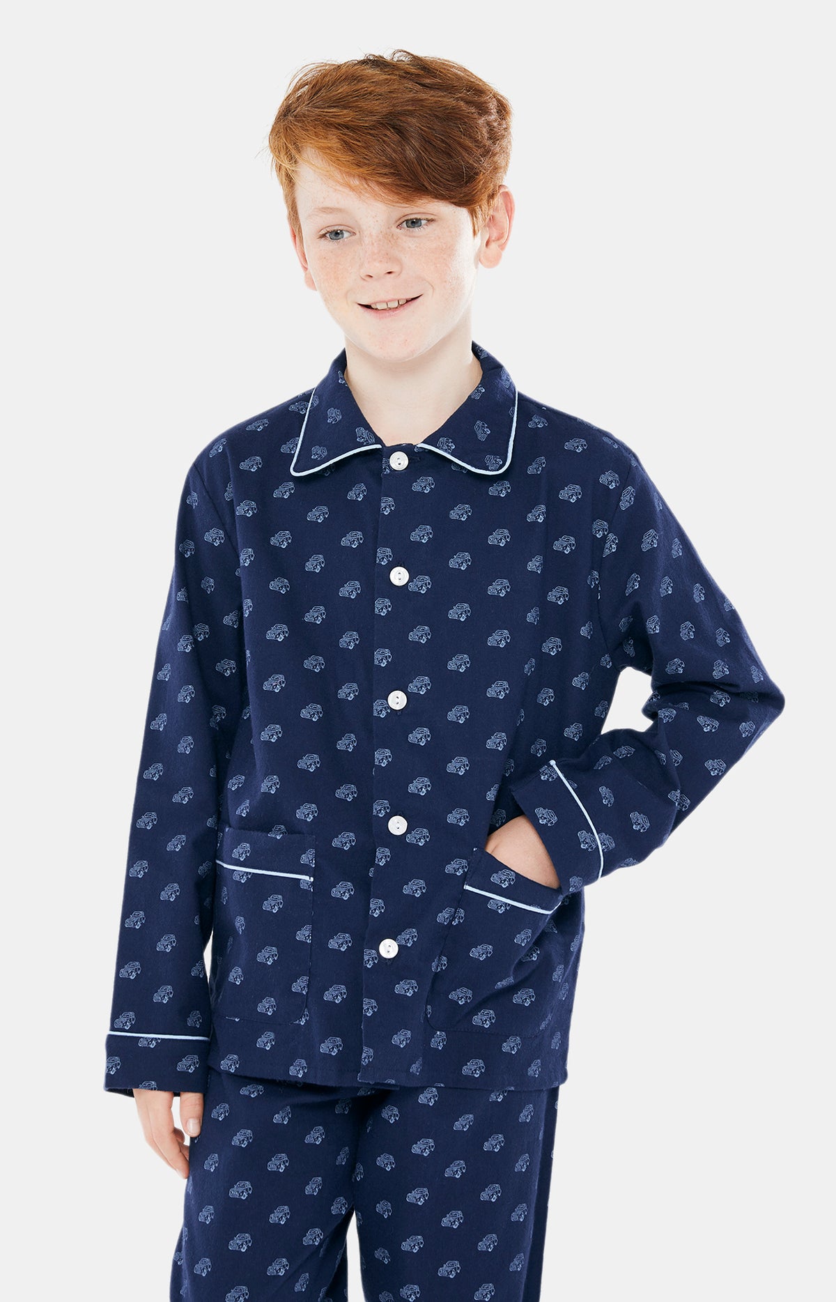 Pyjama boutonné 2CV | Pyjamas longs enfant – Arthur