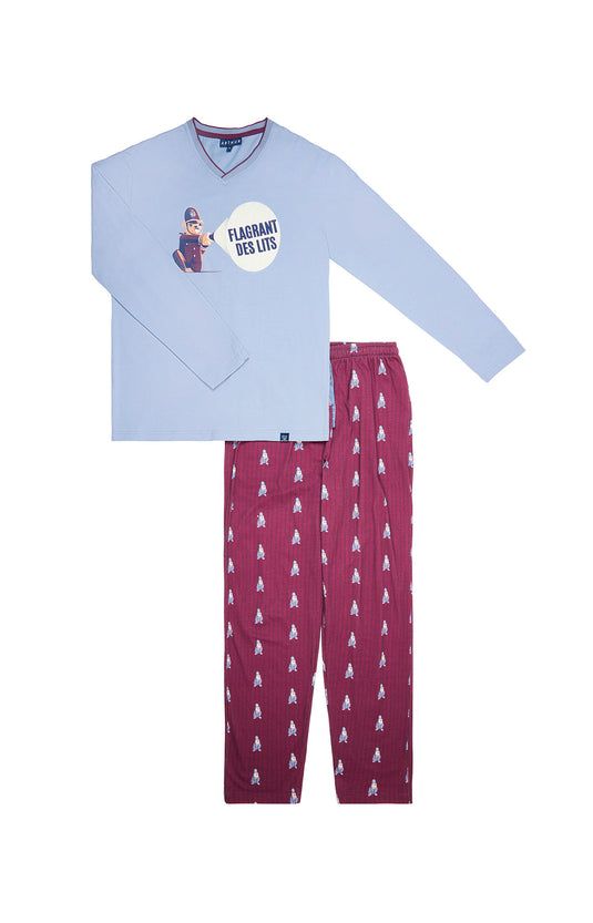 ARTHUR - Pyjama Homme, Ensemble Manches Longues et Pantalon - 100% Coton Bio Chaud et Doux pour l'hiver - Motif Nounours Fantaisie Beige - Taille S ARTHUR - Pyjama Homme, Ensemble Manches Longues et Pantalon - 100% Coton Bio Chaud et Doux pour l'hiver - Motif Nounours Fantaisie Beige - Taille S