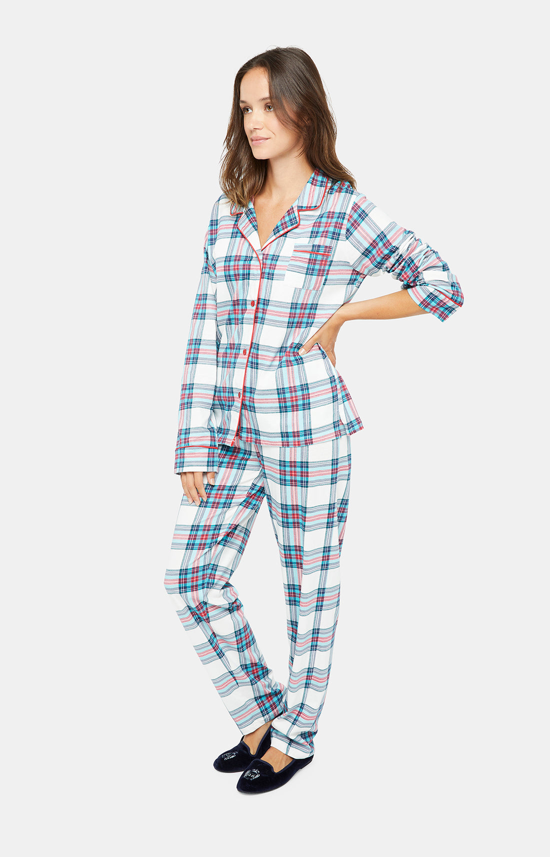 Long Buttoned pyjama - Honoré Ivory