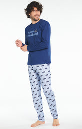 Pyjama Homme long Homme Mythique DS Bleu 1